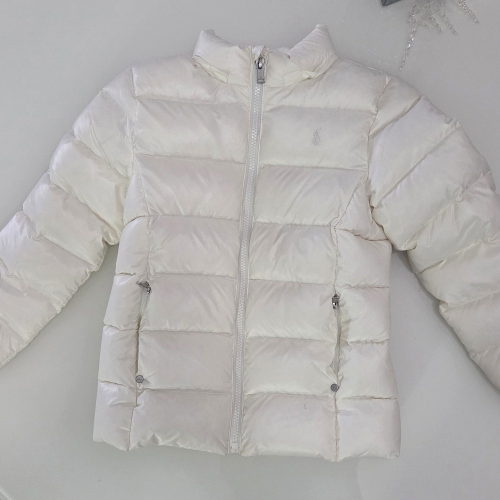 Polo Ralph Lauren White Puffer Jacket